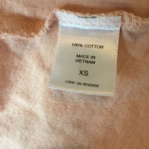 NEW YORK & CO Peach Lightweight Open Front Cotton Cardigan XS - Picture 5 of 7